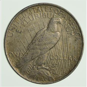 Early 1923 Peace US Coin Silver Dollar 90% Eagle Reverse