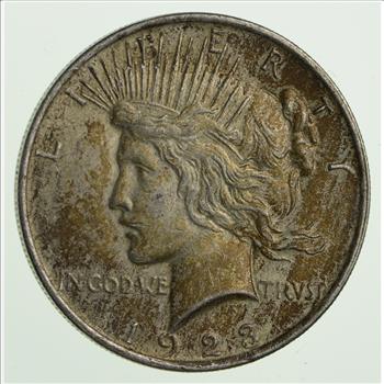 Early 1923 Peace US Coin Silver Dollar 90% Eagle Reverse