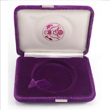 Empty Purple Velvet Silver Eagle Display Box - Official US Mint Issued
