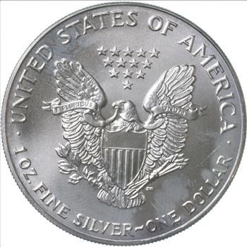 ERROR - STRIKE THROUGH - 1993 American Silver Eagle - Gem BU