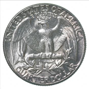 ERROR/Variety - Type B Reverse BU 1957 Washington Quarter - Silver