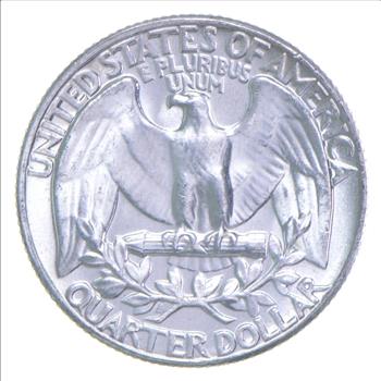 ERROR/Variety - Type B Reverse BU 1957 Washington Quarter - Silver