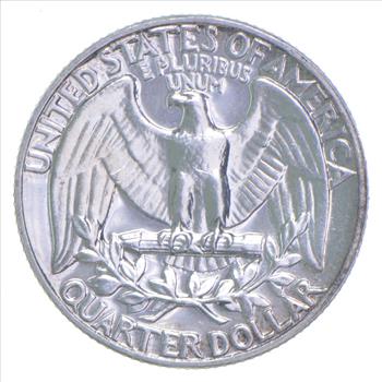 ERROR/Variety - Type B Reverse BU 1962 Washington Quarter - Silver