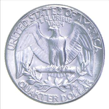ERROR/Variety - Type B Reverse BU 1963 Washington Quarter - Silver
