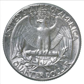 ERROR/Variety - Type B Reverse BU 1963 Washington Quarter - Silver