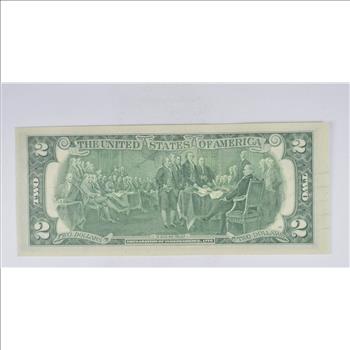 First Day Issue 1976 $2 Federal Reserve Note - Stamped!