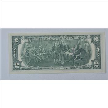 First Day Issue 1976 $2.00 Federal Reserve Note - Stamped!