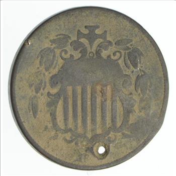 First Nickel Design 1860's-80's Era - US Shield Nickel US Type Coin