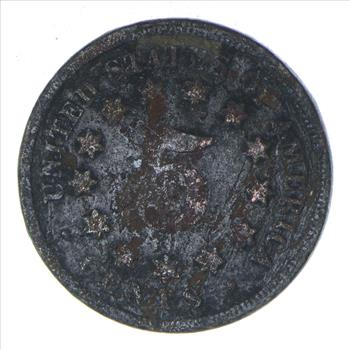 First Nickel Design 1860's-80's Era - US Shield Nickel US Type Coin