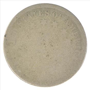 First Nickel Design 1860's-80's Era - US Shield Nickel US Type Coin