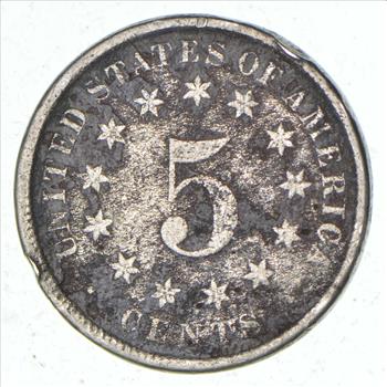 First US Nickel - 1882 - Shield Nickel - US Type Coin - Over 100 Years Old!