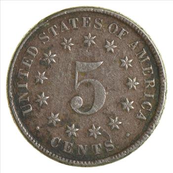 First US Nickel - 1882 Shield Nickel - US Type Coin - Over 100 Years Old!