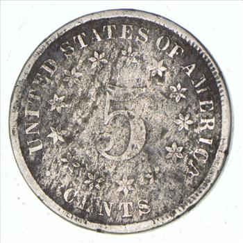 First US Nickel - 1882 - Shield Nickel - US Type Coin - Over 100 Years Old!