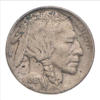 FIRST YEAR - 1913 Type 1 Buffalo Indian Head Nickel