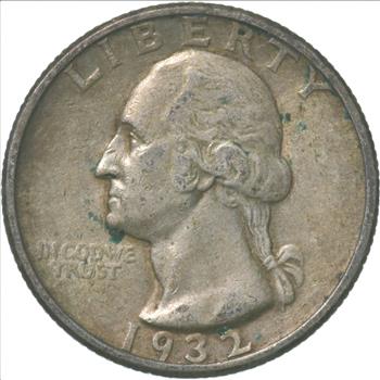 FIRST Year! 1932 Washington Quarter 90% Silver - Tough