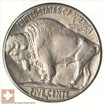 FULL HORN - 1929-S Buffalo Head Nickel - TOUGH