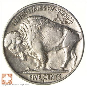 FULL HORN - 1929-S Buffalo Head Nickel - TOUGH