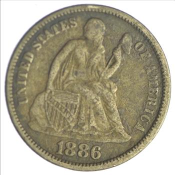 Full Liberty - 1886 Seated Liberty Silver Dime