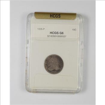 G6 1835-P Liberty Cap Dime - Graded HCGS