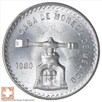 GEM BU - 1 Troy Oz SIlver - Balance Scale Mexican - Rare Silver Coin