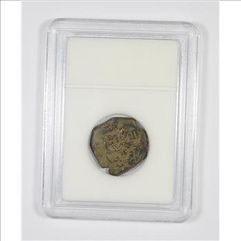 Genuine 1400-1600 AD Spanish Bronze - New World Pirate Era Coin