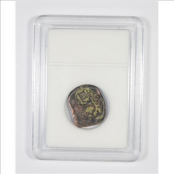 Genuine 1400-1600 AD Spanish Bronze - New World Pirate Era Coin