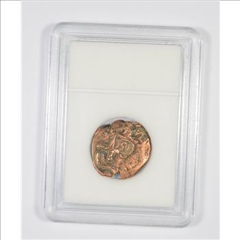 Genuine 1400-1600 AD Spanish Bronze - New World Pirate Era Coin