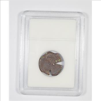 Genuine 1400-1600 AD Spanish Bronze - New World Pirate Era Coin
