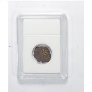Genuine 1400-1600 AD Spanish Bronze - New World Pirate Era Coin