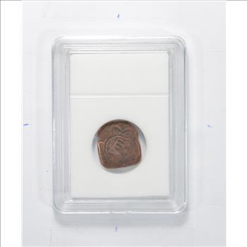 Genuine 1400-1600 AD Spanish Bronze - New World Pirate Era Coin