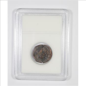 Genuine 1400-1600 AD Spanish Bronze - New World Pirate Era Coin