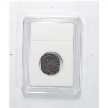Genuine 1400-1600 AD Spanish Bronze - New World Pirate Era Coin
