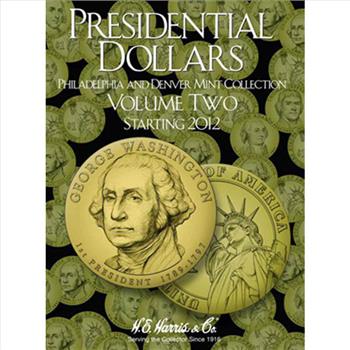 H.E. Harris Presidential Dollar Folder #2 2012-2016 P&D - Coin Collector Album