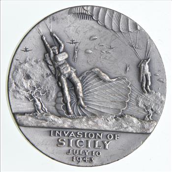 HIGH RELIEF General George S. Patton Jr. Medallic Arts .999 Silver Round Medal 64.2 Grams