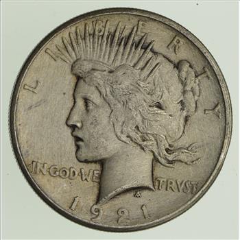HIGH Relief - RARE - 1921 Peace Silver Dollar - Key Date - Rare
