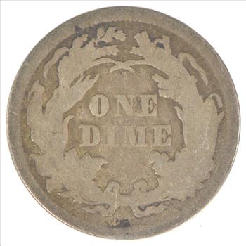 Historic 1875 Seated Liberty Dime