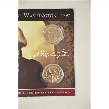 Historic Coin Collection - (2) George Washington Presidential Dollars Nicely Packed US Coins!