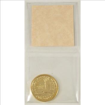 Historic Coin Collection - 24 Karat Gold Plated 2000-P Sacagawea Dollar Nicely Packed US Coins!