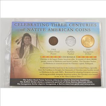 Historic Coin Collection - Celebrating Three Centuries Of Native American Coins Nicely Packed US Coins!