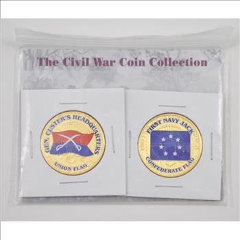 Historic Coin Collection - Civil War Battle Flags Coin Collection Nicely Packed US Coins!