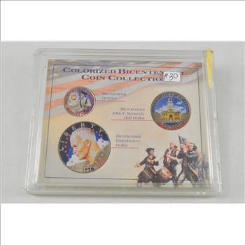 Historic Coin Collection - Colorized Bicentennial Coin Collection Nicely Packed US Coins!