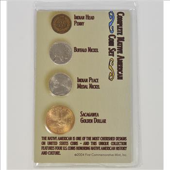 Historic Coin Collection - Complete Native American Coin Set Nicely Packed US Coins!