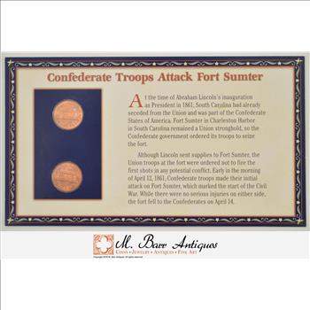 Historic Coin Collection - Confederate Troops Attack Fort Sumter*** Nicely Packed US Coins!