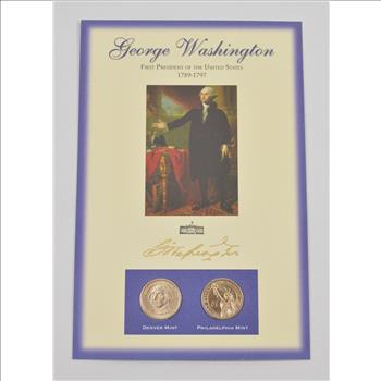 Historic Coin Collection - George Washington First President Nicely Packed US Coins!
