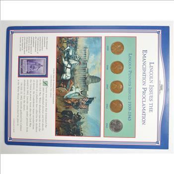 Historic Coin Collection - Lincoln Issues the Emancipation Proclamation Nicely Packed US Coins!
