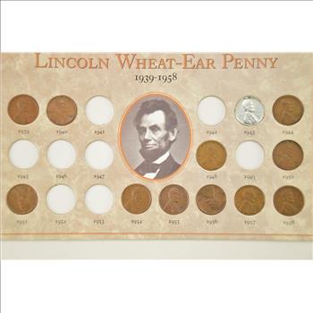 Historic Coin Collection - Lincoln Wheat Ear Penny Partial Set Nicely Packed US Coins!