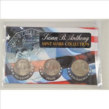 Historic Coin Collection - Susan B. Anthony Mint Mark Collection Nicely Packed US Coins!