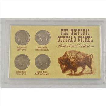 Historic Coin Collection - The Historic Buffalo Nickel Mint Mark Collection Nicely Packed US Coins!