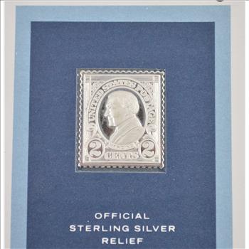 Historic Coin Collection - Warren G Harding Official Sterling Silver Relief Stamp Nicely Packed US Coins!
