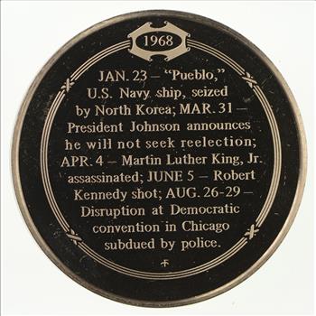 Historic High Relief Bronze Medallion - Franklin Mint